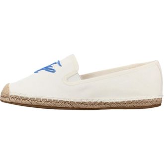 Tommy Hilfiger Script Summer Espadrille - Dames - Schoenen - Wit - Maat: 39 EU Katoen