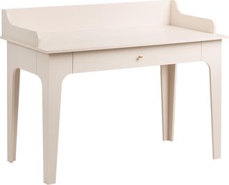 Beliani Escritorio Para Oficina Estilo Escandinavo Con Caj&oacute;n Color Cachemira Mdf 120 X 60 Cm Beige Claro Montira