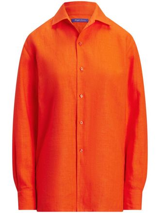 Ralph Lauren Collection Linnen blouse - Oranje