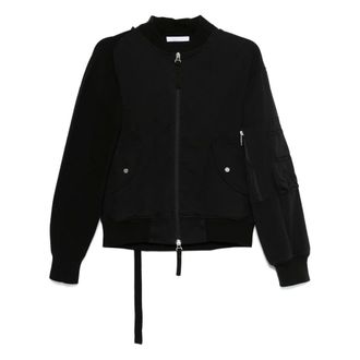 Helmut Lang Jassen, Dames, Zwart, S, Katoen, MA1 Bomber