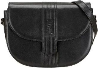 Saint Laurent Pre-owned Cross Body Bags, female, Black, Size: ONE SIZE Pre-owned Leather shoulder-bags
