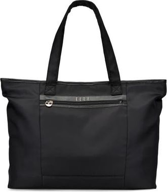 Elle Rendezvous 38L Twill Weekender Duffel Bag in Black at Nordstrom