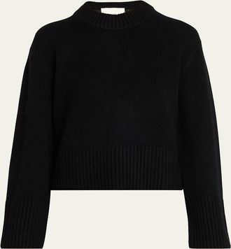 Lisa Yang Sony Cashmere Shrunken Crewneck Sweater