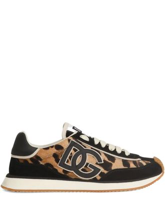 Dolce & Gabbana leopard-print sneakers - Black