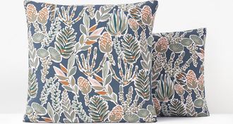 La Redoute Interieurs Kussensloop in perkalkatoen, Aquajungle