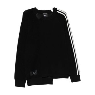 Yohji Yamamoto Maglione con logo - - Knitwear - Uomo - Nero - S