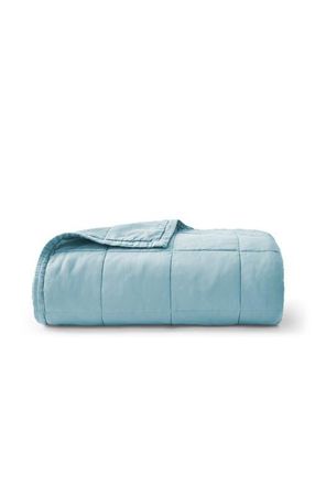 Christy Laundered Cotton Luxury Percale Quilted Bedspread in Chalk Blue at Nordstrom