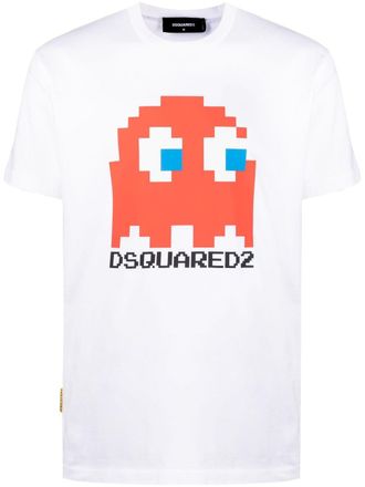 Dsquared2 T-shirt met print - Wit