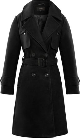 SS7 Womens Trench Coat Wool Type Mac Jacket