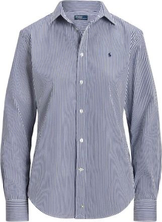 Polo Ralph Lauren Shirts - Dames - Overhemden - Blauw - M - Katoen - Overhemden
