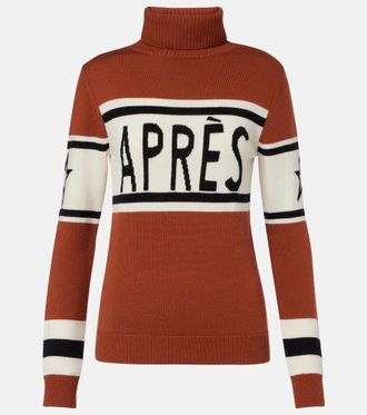 Perfect Moment Schild intarsia wool turtleneck sweater