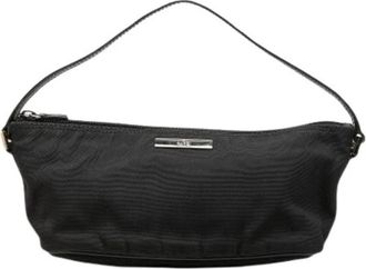 Gucci Pre-owned Vintage Nylon Shoulder Bag - Dames - Vintage Schoudertas - Zwart - ONE Size - Nylon - Vintage