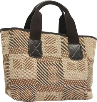 Bally Vintage Tote Bag Canvas Canvas Tote Bag Bag (Pre-Owned)