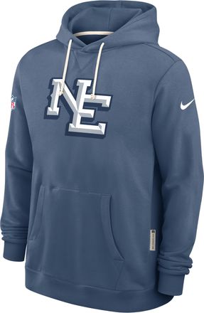 Nike New England Patriots Rivalries Collection Sideline Nike Mens Dri-FIT NFL Pullover Hoodie in Blue | 03AZ4NR8K-LF7