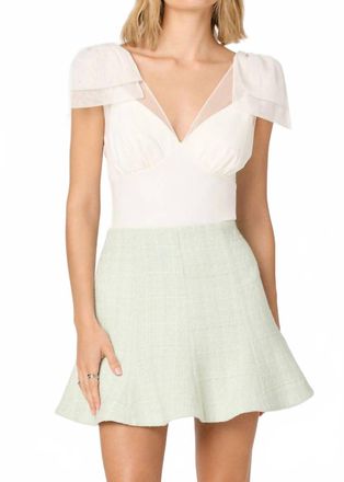 Astr Maelie Fitted Bodysuit In White