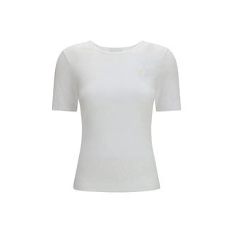Ganni Witte Katoenen T-Shirt