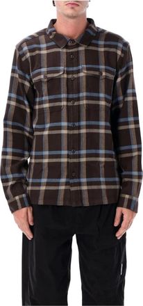 Patagonia Fjord Flanellen Shirt - Heren - Outdoor shirts - Bruin - M - Katoen - Fitness