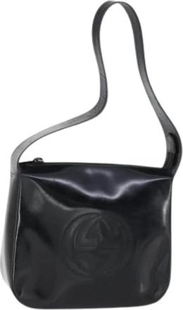 Gucci Pre-owned Coated Canvas Schoudertas - Dames - Vintage Schoudertas - Zwart - ONE Size - Vintage