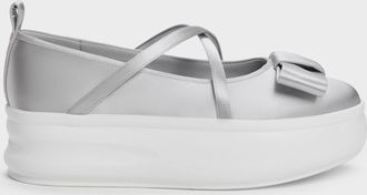 Charles & Keith Brantley Bow Platform Mary Janes