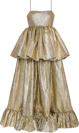 Anouki Abito lungo metallizzato - Oro