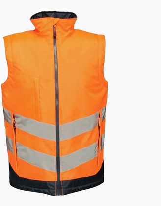 Regatta Mens Regatta Professional Mens Hi Vis Pro Body Warmer - Orange - Size: 38/Regular