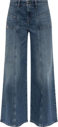 Diesel Jeans, Dames, Blauw, W27 L28, Katoen, D-Akii Jeans