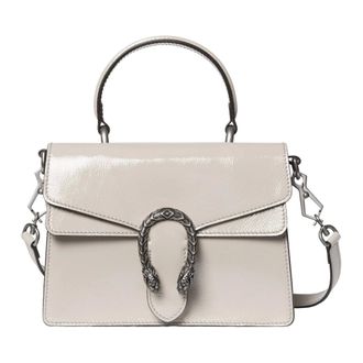Gucci Tassen, Dames, Wit, ONE Size, Leer, Dionysus Schoudertas Klein