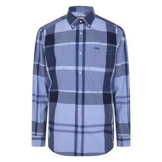 Barbour Harris Tailored Shirt - Heren - Casual Overhemden - Blauw - S - Leer - Overhemden