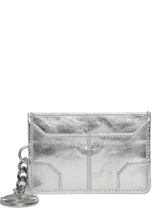 Zadig&Voltaire Sunny metallic wallet - women - LWG-Certified Calf Leather - One Size - Silver