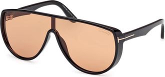 Tom Ford Achilles Zonnebril - Heren - Zonnebrillen - Zwart - 54 MM - Accessoires