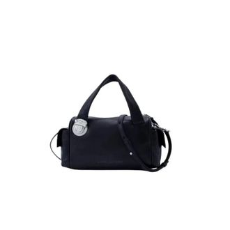 Marc Jacobs Pushlock Satchel - Dames - Handtassen - Zwart - ONE Size - Leer - Tassen