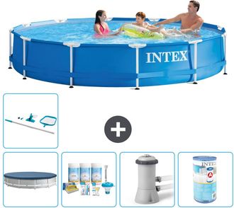 Intex Piscina Con Estructura Redonda - 366x76 Cm - 7-piezas S31547