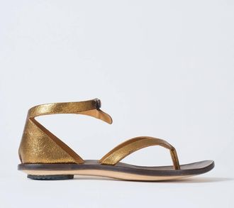Cydwoq Womens Camper Sandal In Bronze Leather/dk Brown