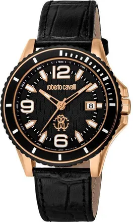 Roberto Cavalli Fashion Watch Quartz Black Dial Mens Watch RV1G217L0031