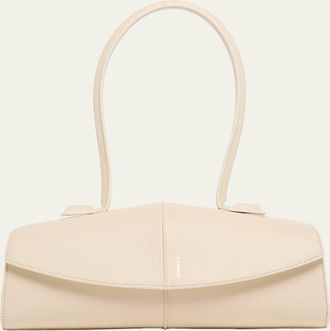 Jil Sander Linea Angular Leather Shoulder Bag