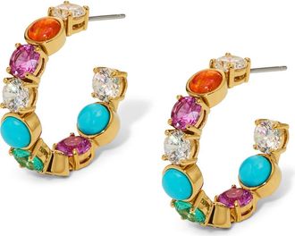 Nadri Frieda C Hoop Earrings in Gold at Nordstrom