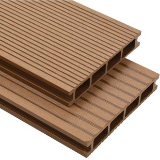 vidaXL Vidaxl - Pavimento per Esterni in wpc Cavo con Accessori 30m&sup2; 2,2m Teak