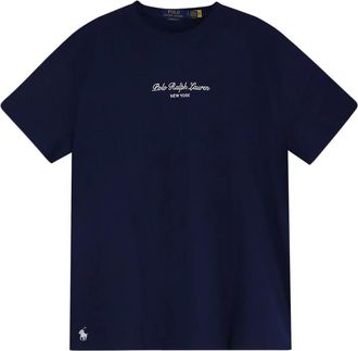 Polo Ralph Lauren T-shirt met ronde hals - Heren - T-shirts - Blauw - XL - Katoen - Tops