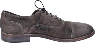 Moma Elegante Vintage Su&egrave;de Schoenen met Veters - Heren - Veterschoenen - Grijs - 42 EU - Su&egrave;de - Schoenen
