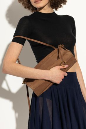 Alaia Shoulder Bag East West Medium, Womens, Brown