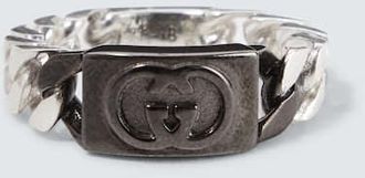 Gucci Interlocking G sterling silver ring