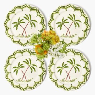 Mrs. Alice Jardin de Palmier Dinner Plates in Green at Nordstrom