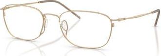 Giorgio Armani 53mm Rectangle optical glasses in Black at Nordstrom