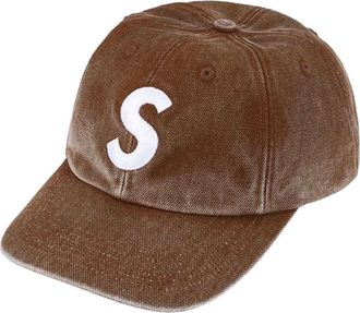 SUPREME SS26 Pigment Coated S Logo 6-Panel Brown SUP-SS26-1019-BRN