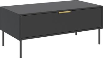 Selsey Selsey Vena - Mesa De Centro Con Caj&oacute;n - Nero - 100x50 Cm