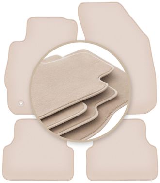 OEM Alfombrillas Premium Beige Para: Chevrolet Aveo Ii T300 Hatchback, Sedan 2011