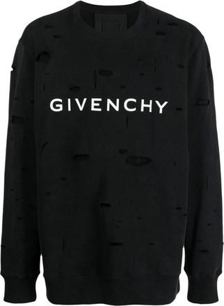 Givenchy Black Logo Cotton Sweatshirt