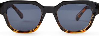Cotton On Mens The Guestlist Sunglasses in Black Tort Gradient Smoke at Nordstrom