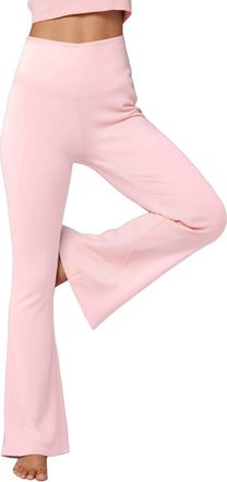 Generic Womens High Waist Flared Leggings Hip-Lifting Yoga Pants for Women Wide Leg Stretchy Workout Trousers Long Flared Ladies Yoga Pants Flare Sport Leggin