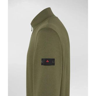 Peuterey Groene Half Zip Sweater - Heren - Coltruien - Groen - M - Truien & Vesten
